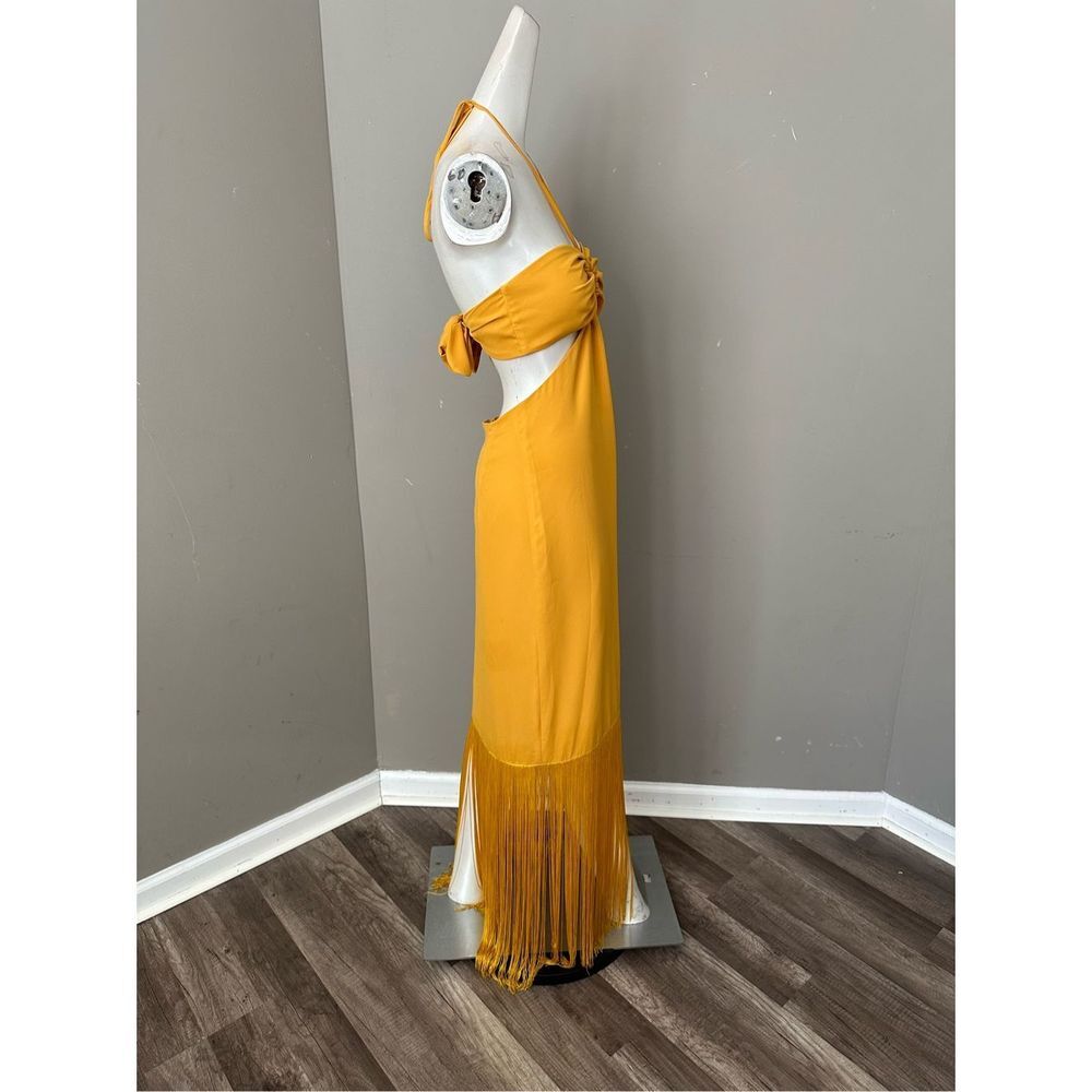 No Pise La Grama Arrecife Cut Out Fringe-Trim Maxi Dress - Picture 8 of 11